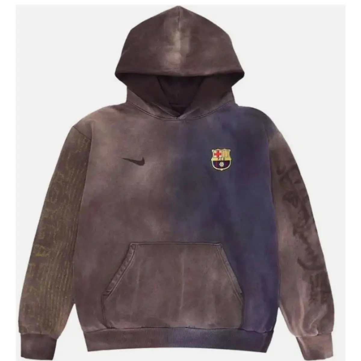 Size XL Nike Travis Scott x FC Barcelona Split-dye Crest Hoodie Cactus Jack