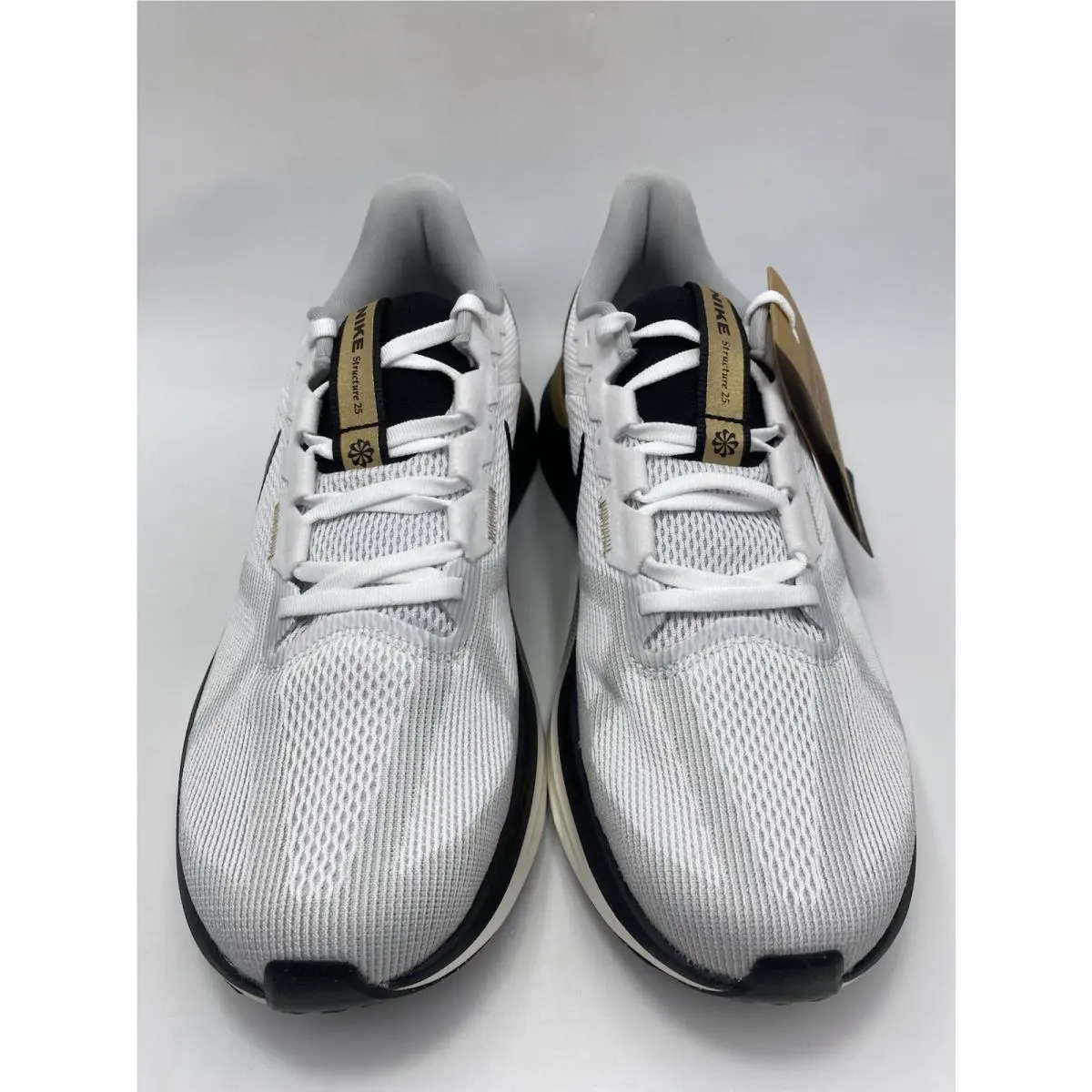 Nike shoes - Nike Air Zoom Structure - Air Zoom Structure - HQ3660 100 - White/Black-Metallic Gold (UPC: 197601903707) 3