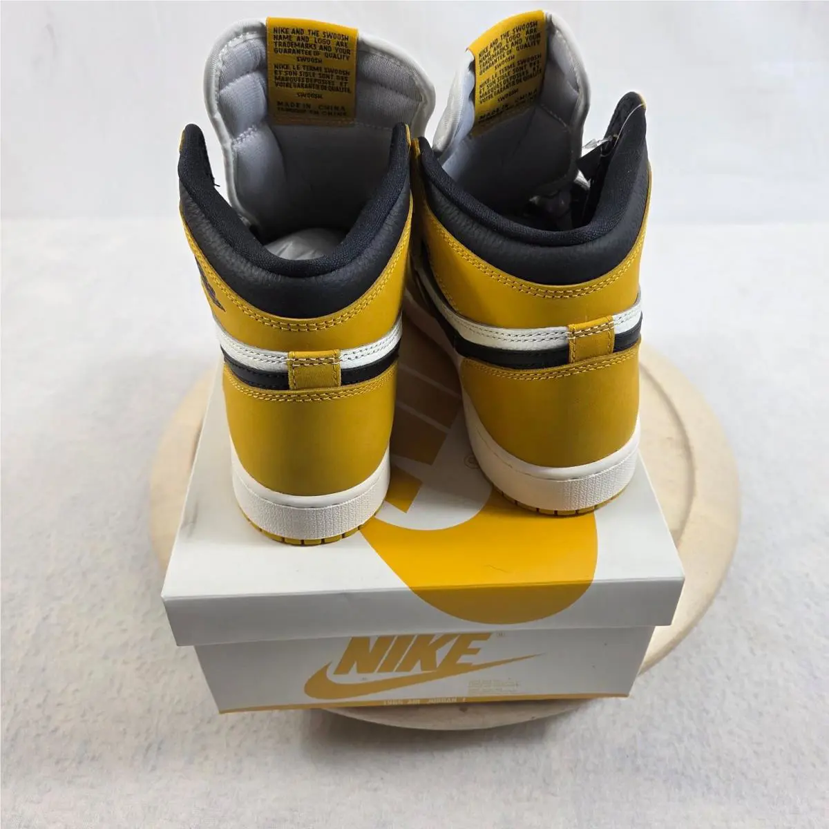 Nike shoes - Air Jordan 1 - Air - Yellow Ochre Black Sail 2