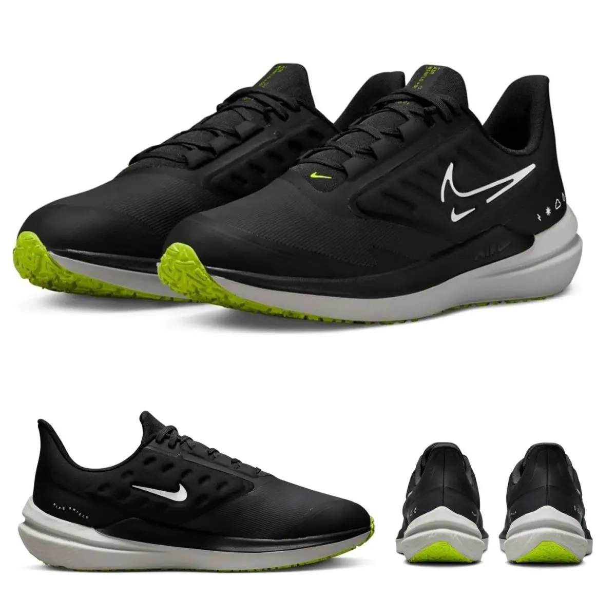 Nike shoes - Nike Air Winflo Shield - Air Winflo Shield - DM1106 001 - Black, White, Smoke Grey, Volt 1