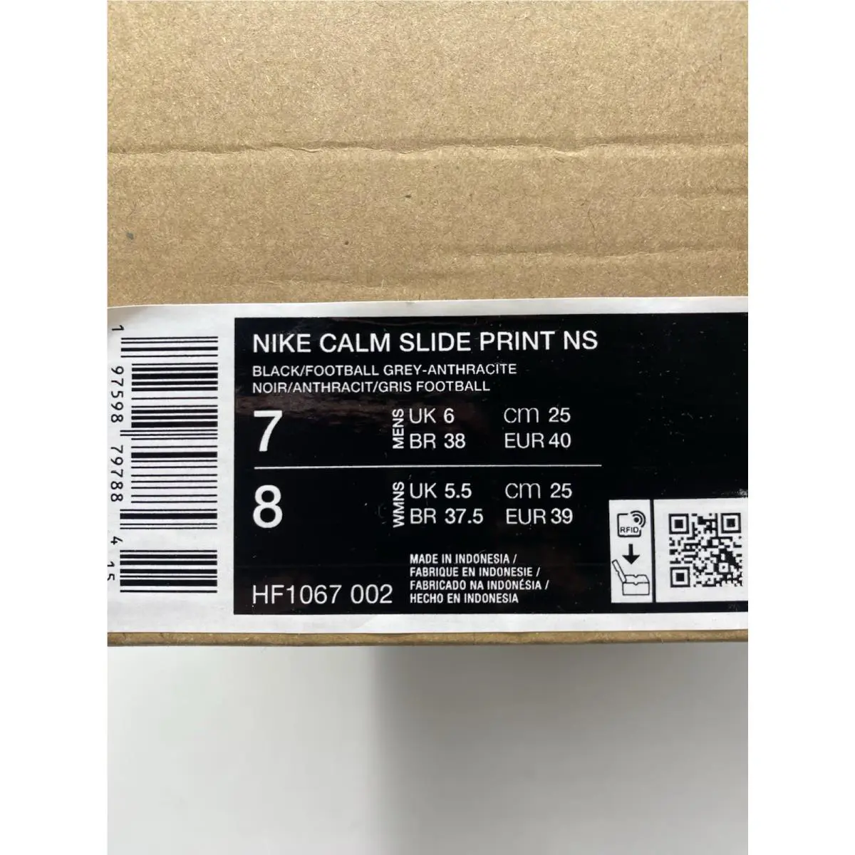 Nike shoes - Nike Calm Side - Calm Side - HF1067 002 - Black/Football Grey-Anthracite (UPC: 197598797884) 6