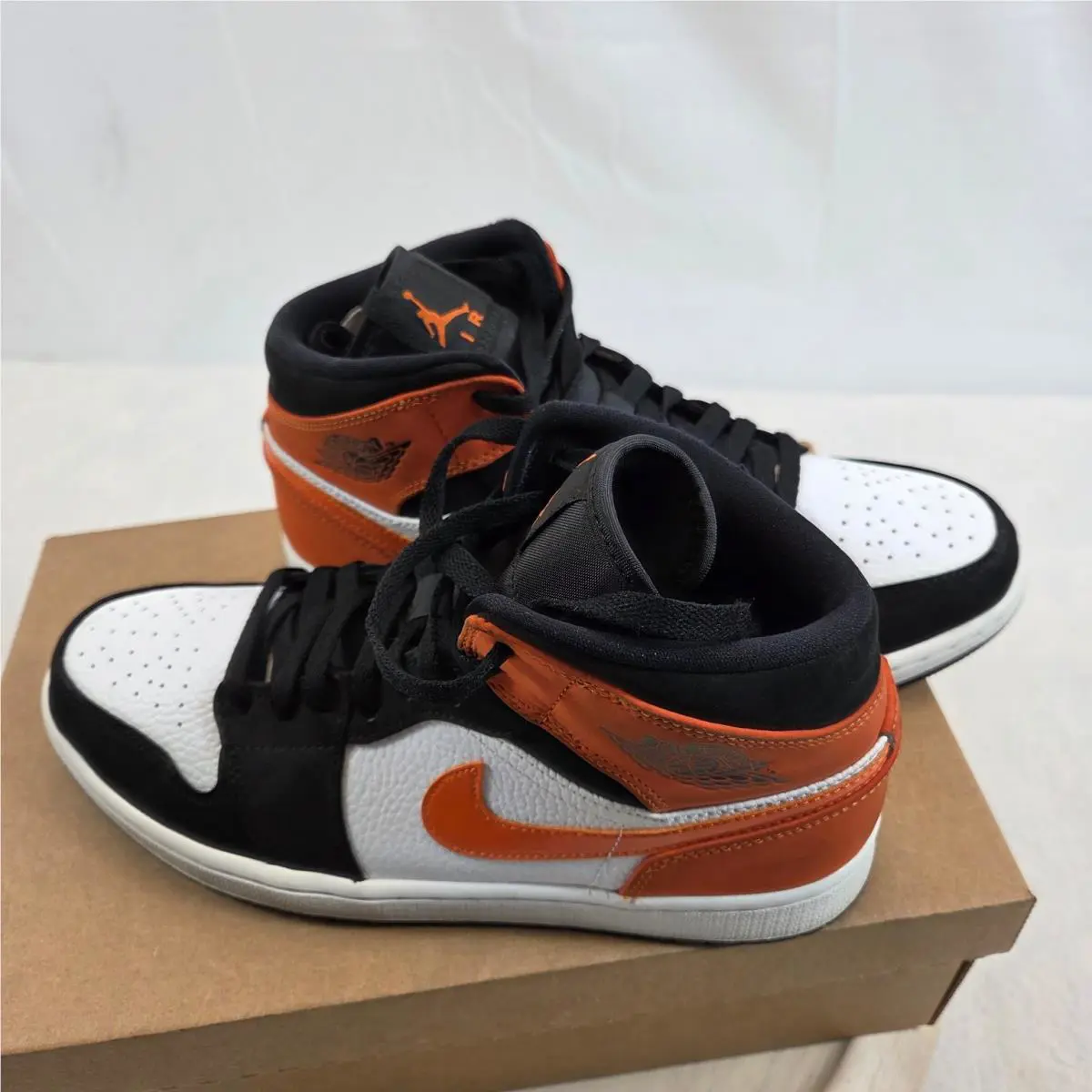 Nike shoes - Air Jordan 1 Mid - Air Mid - Black White Orange 0