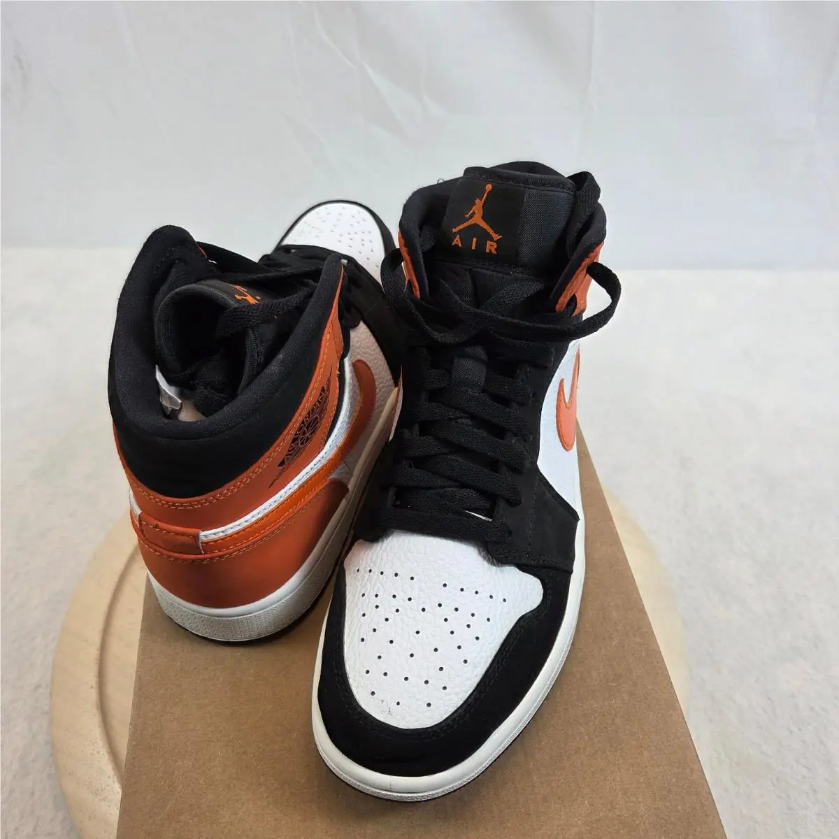 Nike shoes - Air Jordan 1 Mid - Air Mid - Black White Orange 1