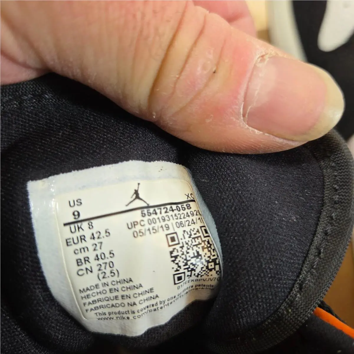 Nike shoes - Air Jordan 1 Mid - Air Mid - Black White Orange 5