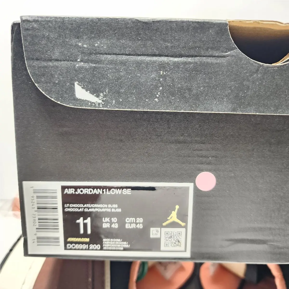 Nike shoes - Air Jordan 1 - Air - DC6991-200 - Brown, Manufacturer: Light Chocolate/Crimson Bliss (UPC: 0195243739043) 13