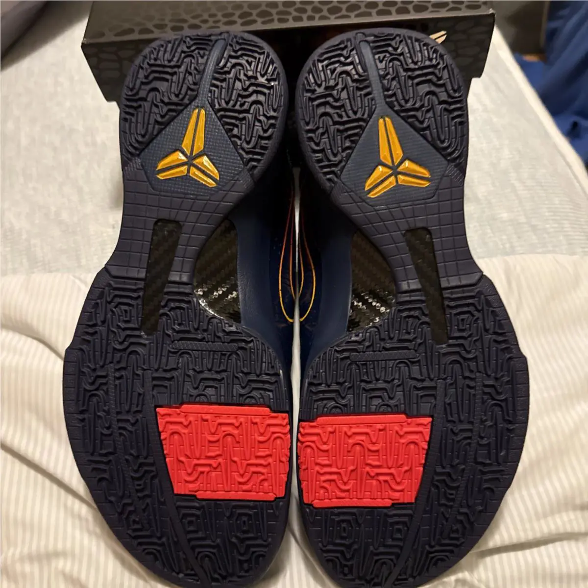 Nike shoes - Kobe V Protro - Kobe Protro - MIDNIGHT NAVY/orange-yellow 2