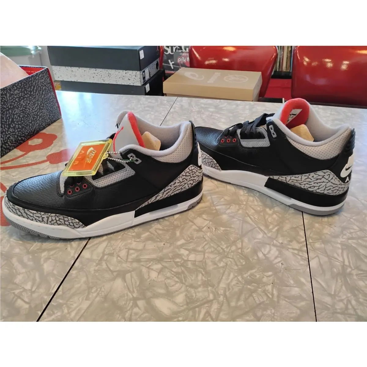 Nike Air Jordan 3 Black Cement 2018 854262 001 Mens Size 10.5 Vintage