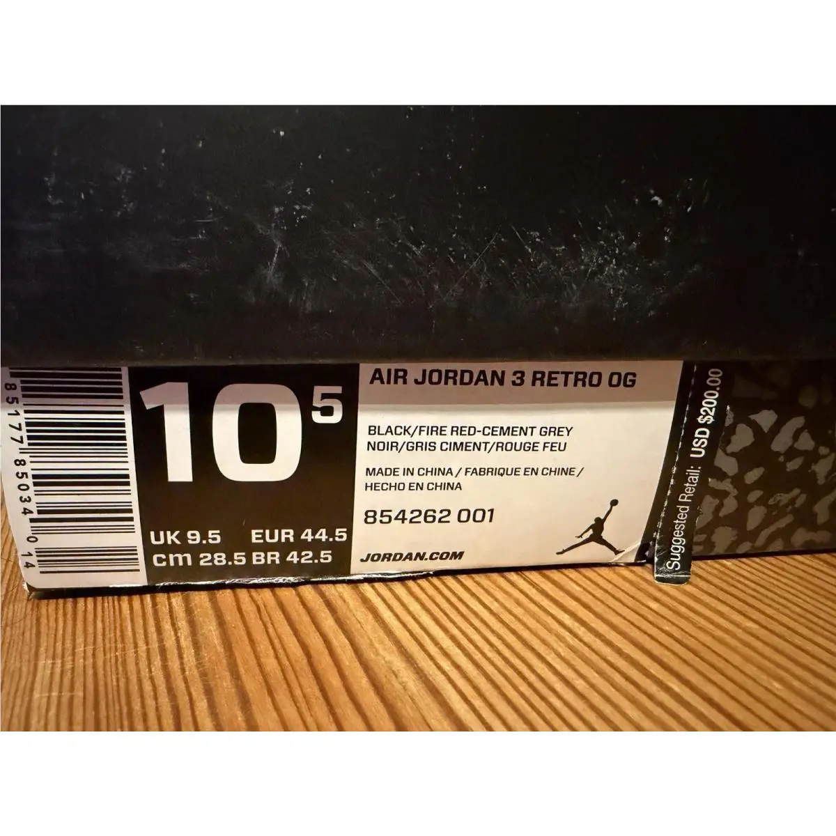Nike shoes - Air Jordan 3 - Air - 854262-001 - Black 1