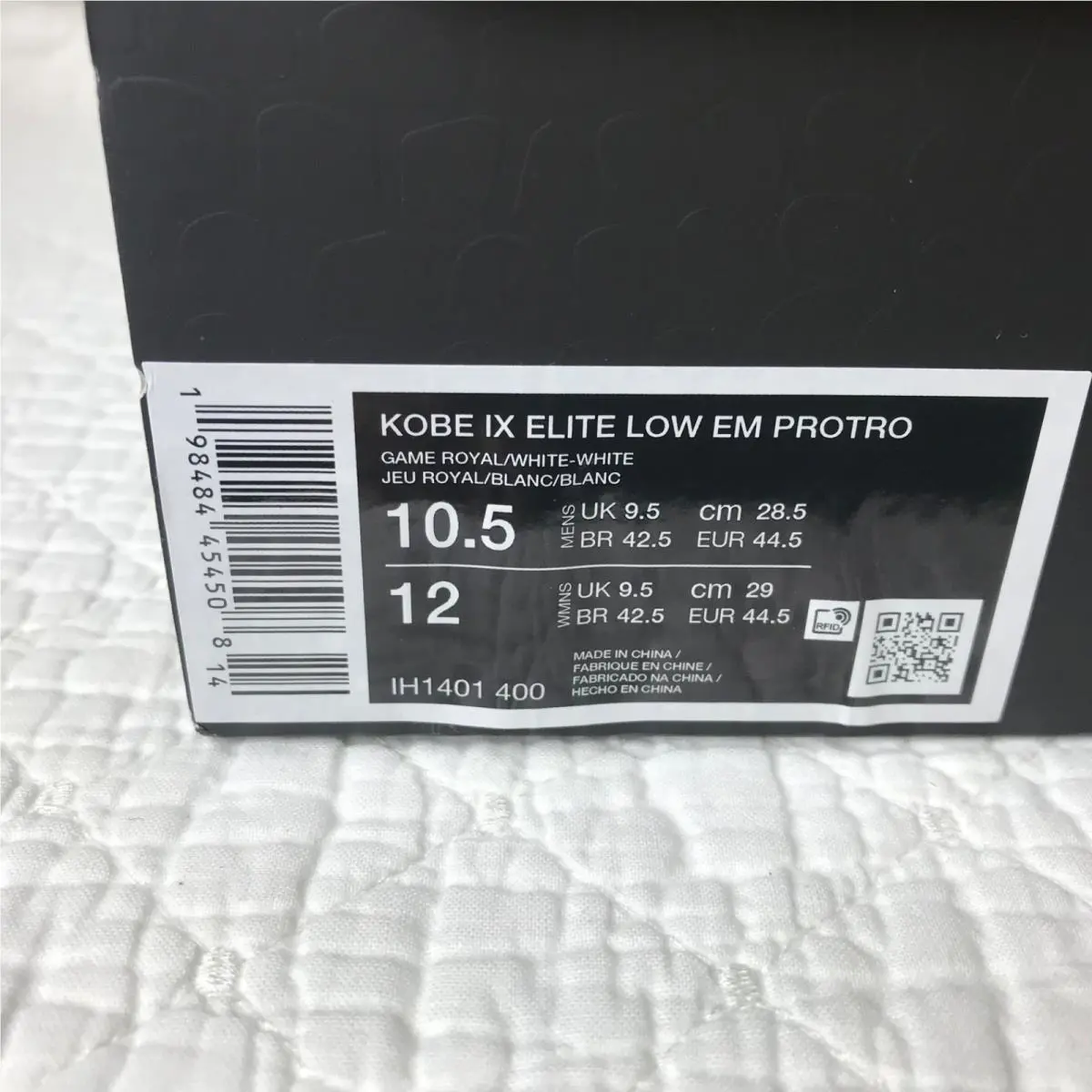 Nike shoes - Nike Kobe 9 - Kobe - IH1401-400 - Game Royal/White 10