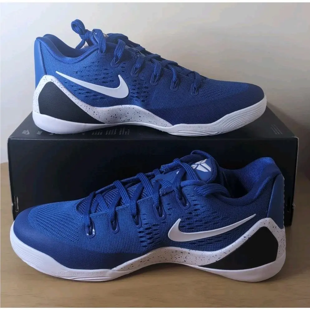 Kobe 9 Elite Low EM Protro Game Royal White IH1401-400 Mens Size 8 No Lid by Nike