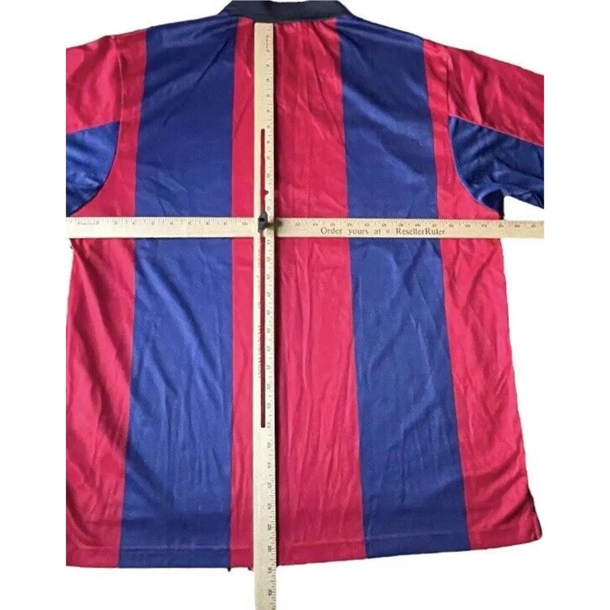Nike clothing - Nike Team Barcelona FCB Futbol Soccer Jersey Center Swoosh VTG - Red Blue 8