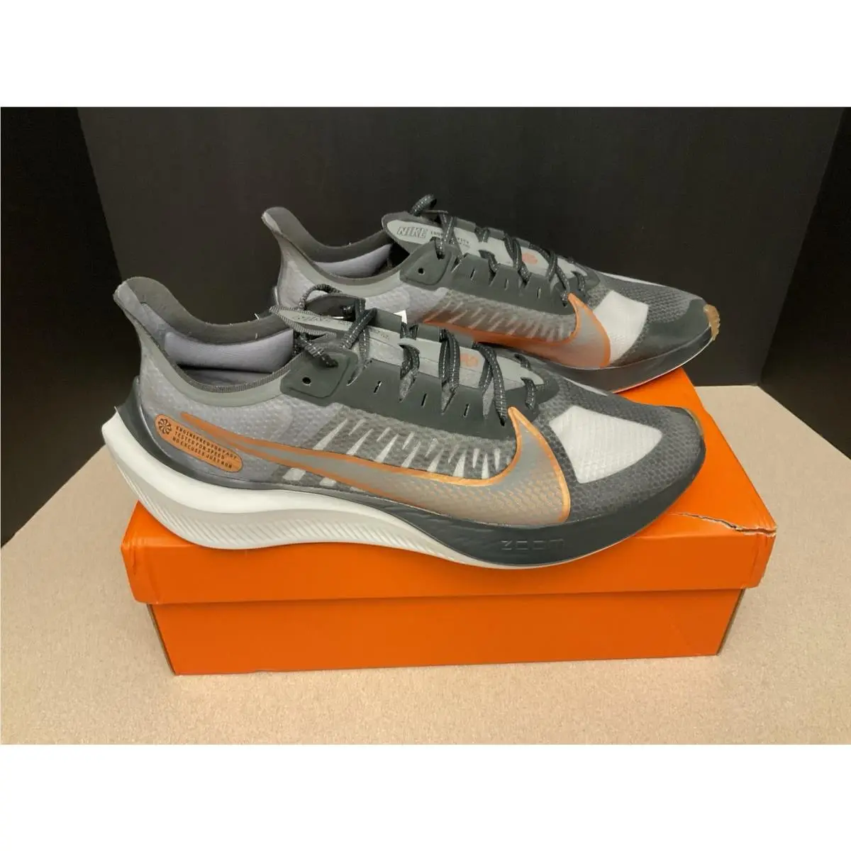 Mens Nike Zoom Gravity Smoke Grey/smoke Grey Running Shoes. Size 12. Nice