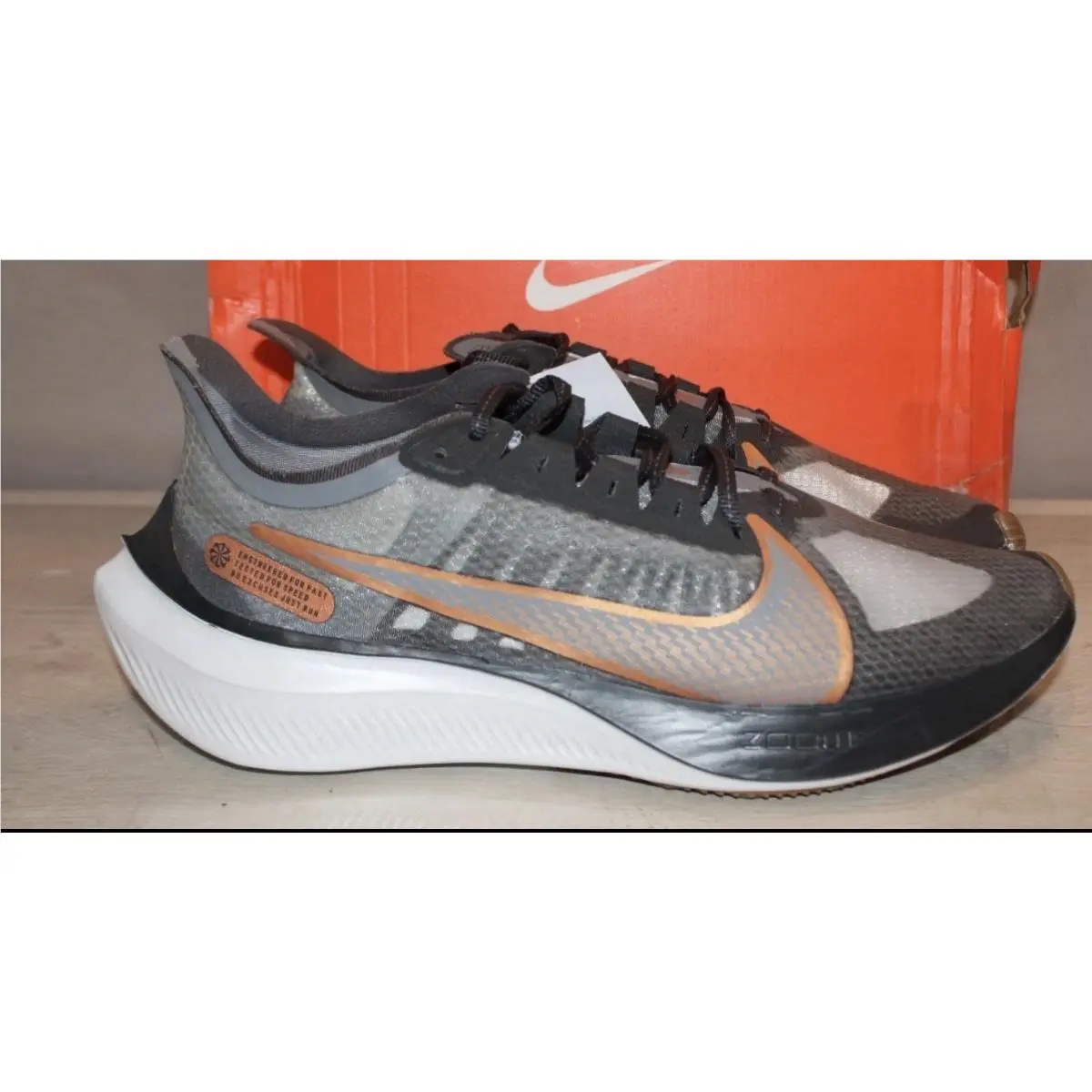 Nike Zoom Gravity Smoke Grey Men`s Shoes Size 10