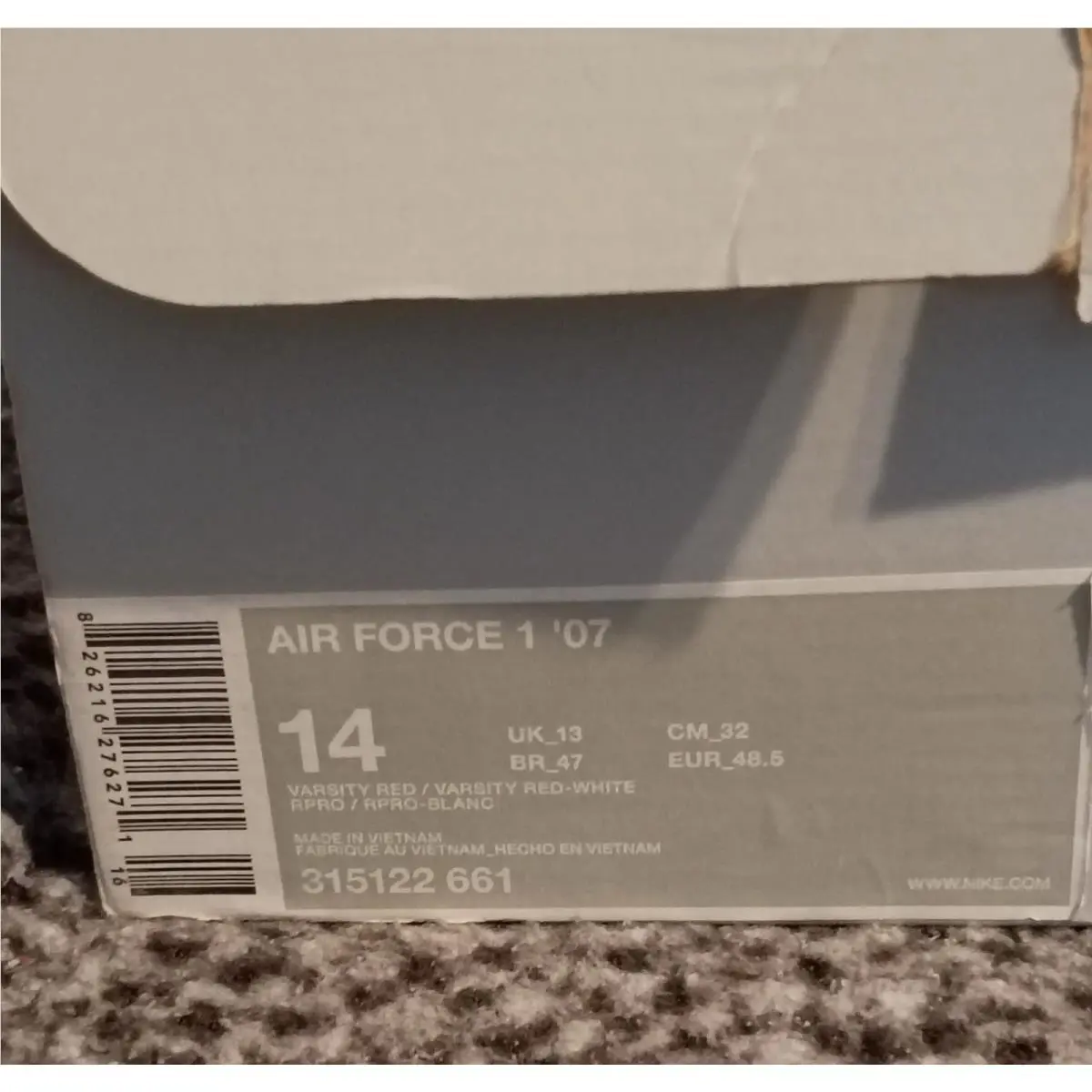 Nike shoes - Nike Air Force 1 - Air Force - 315122 661 - Red 5