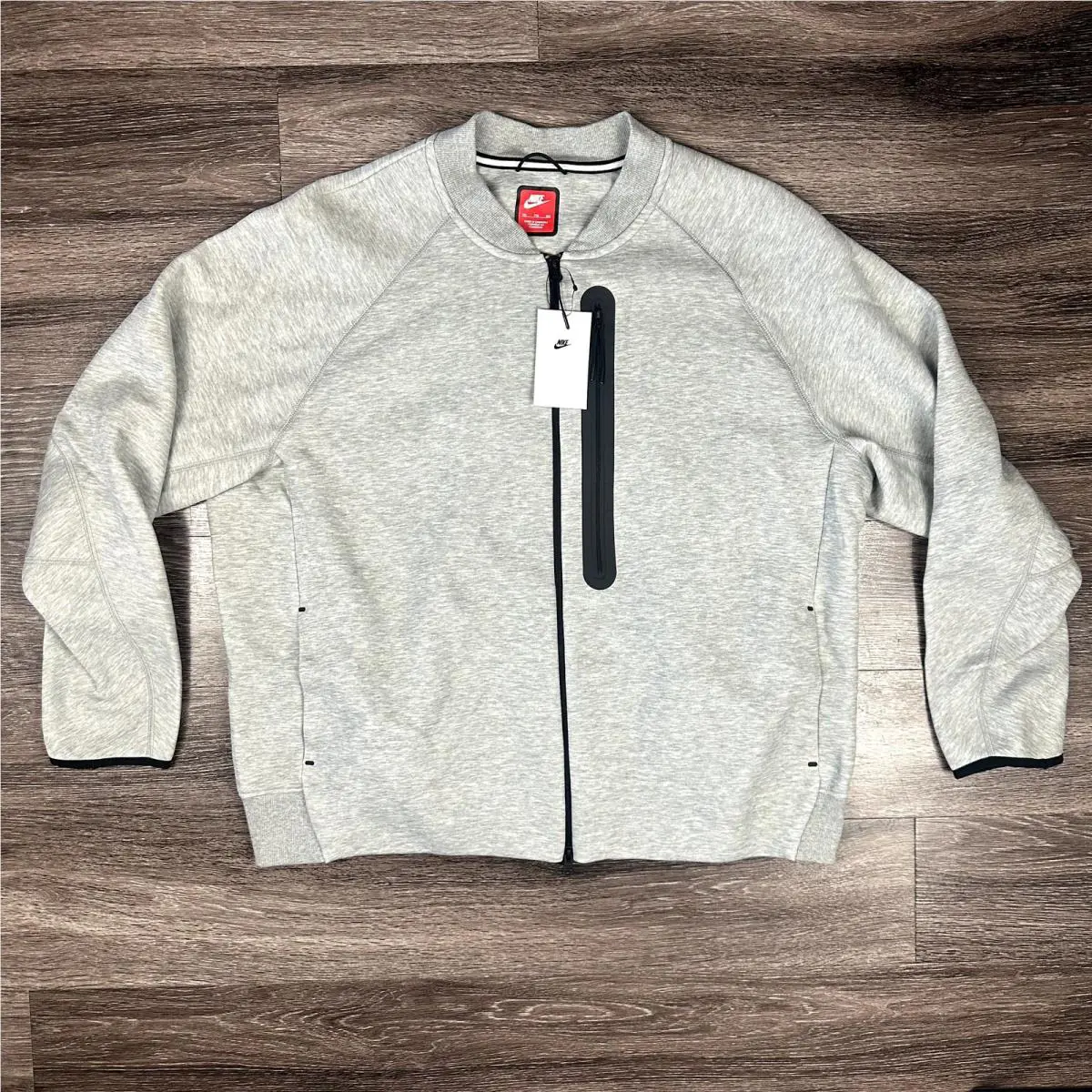 Nike Sportswear Tech Fleece Bomber Jacket Grey Men’s Size Xxl FB8008-063