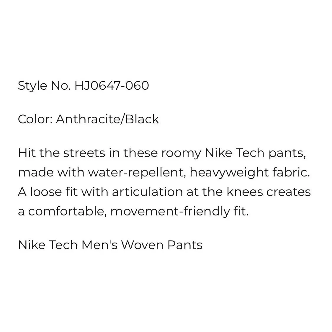 Nike clothing - Nike Tech Woven Pants - Tech Woven Pants - HJ0647 HJ0647-060 HJ0647 060 - Anthracite (Gray) 3