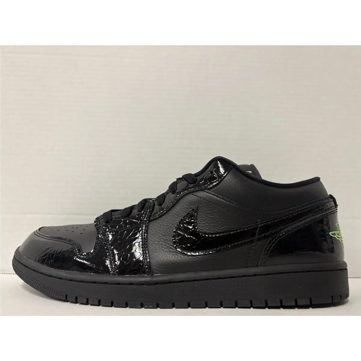Nike shoes - Air Jordan 1 Low - Air Low - IQ9701-010 - Black/Scream Green-Black (UPC: 198728481031) 0