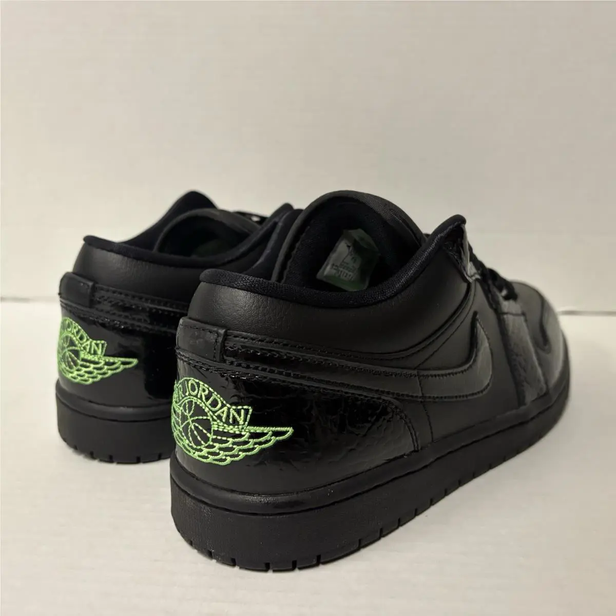 Nike shoes - Air Jordan 1 Low - Air Low - IQ9701-010 - Black/Scream Green-Black (UPC: 198728481031) 3