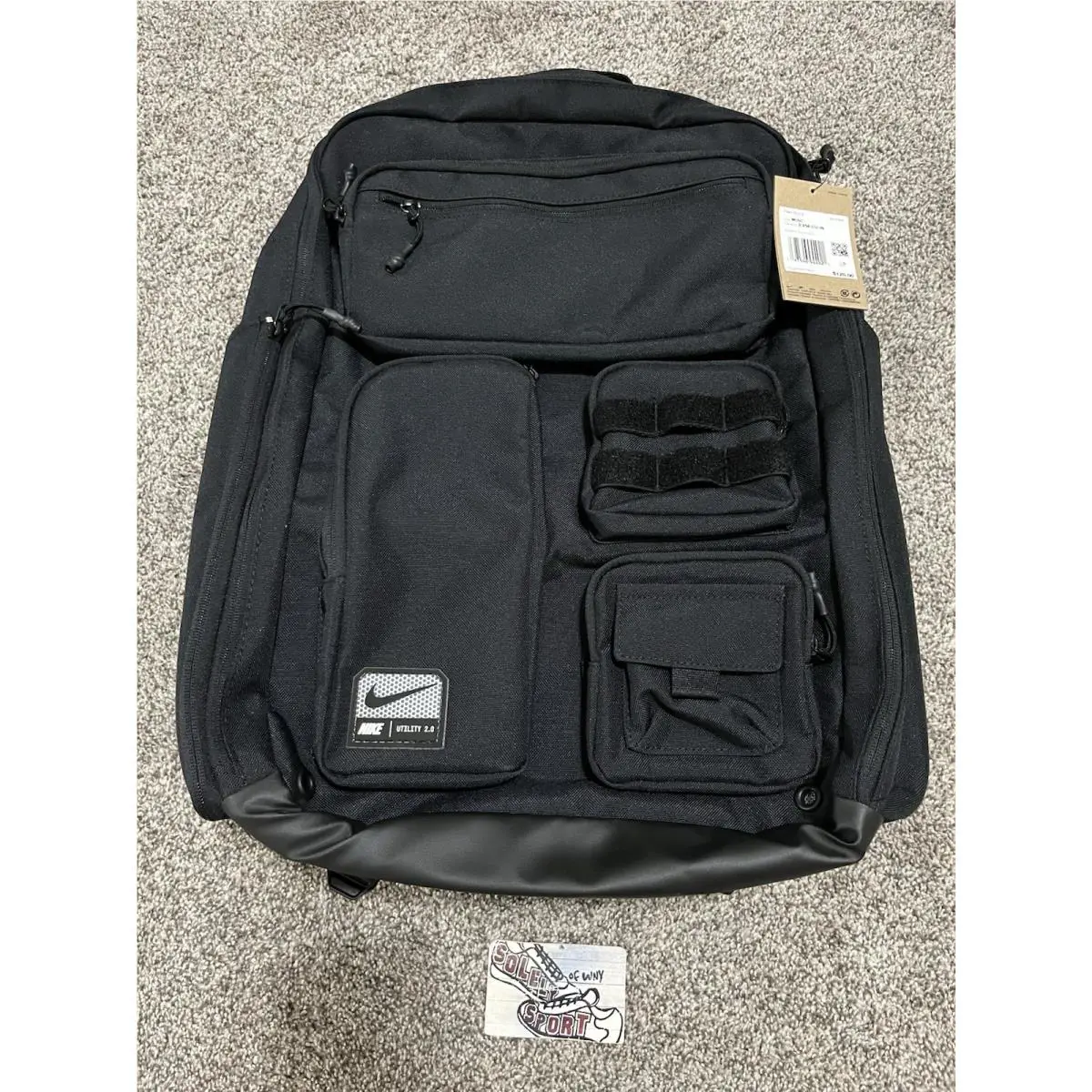 Nike Utility Elite 2.0 Backpack Large 37L Black White FN4173-010