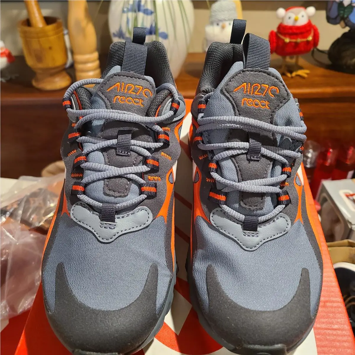 Nike shoes - Nike Air Max 270 React - Orange 0