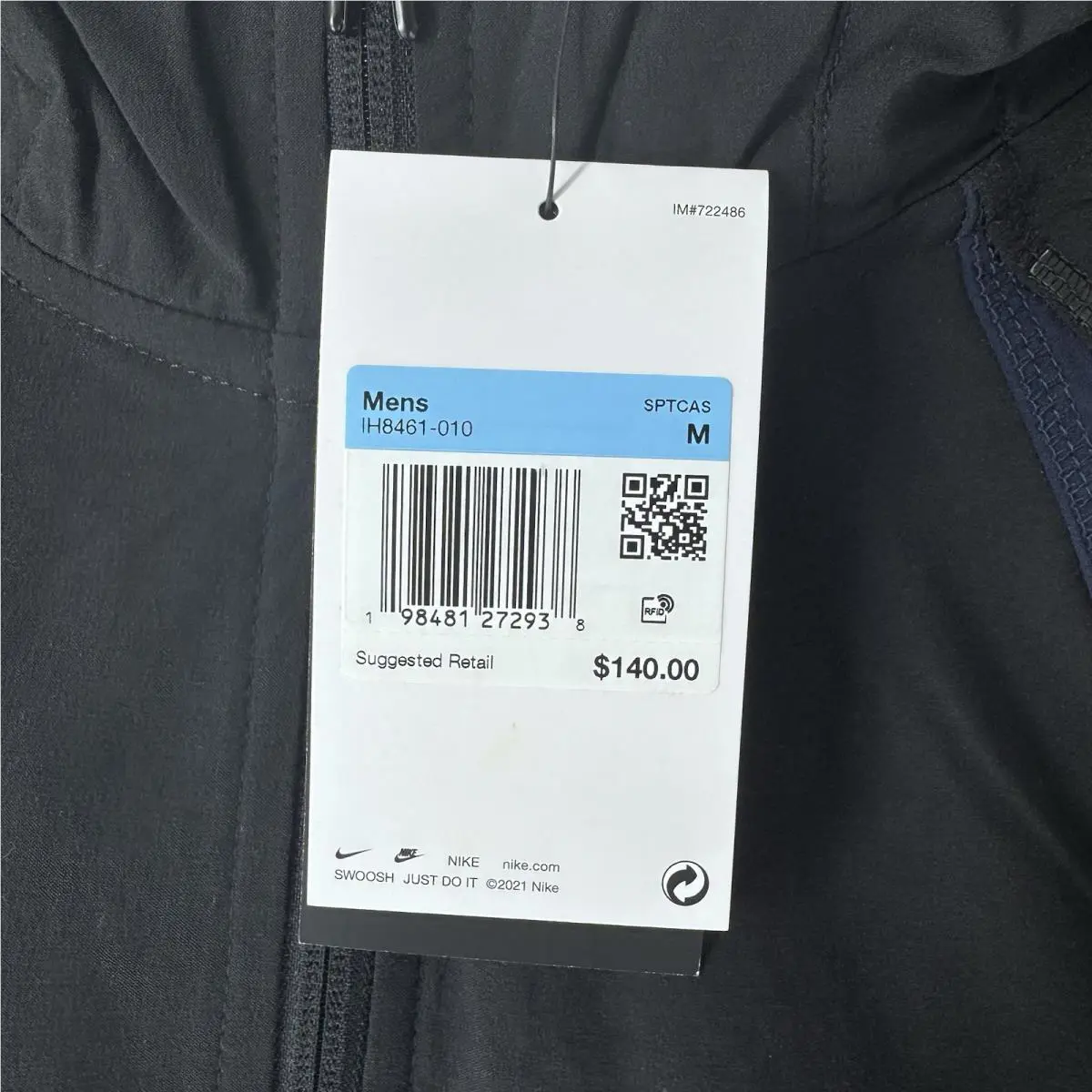 Nike clothing - Nike Tech - Tech - IH8461 010 - Black, Blue (UPC: 0198481272938) 0