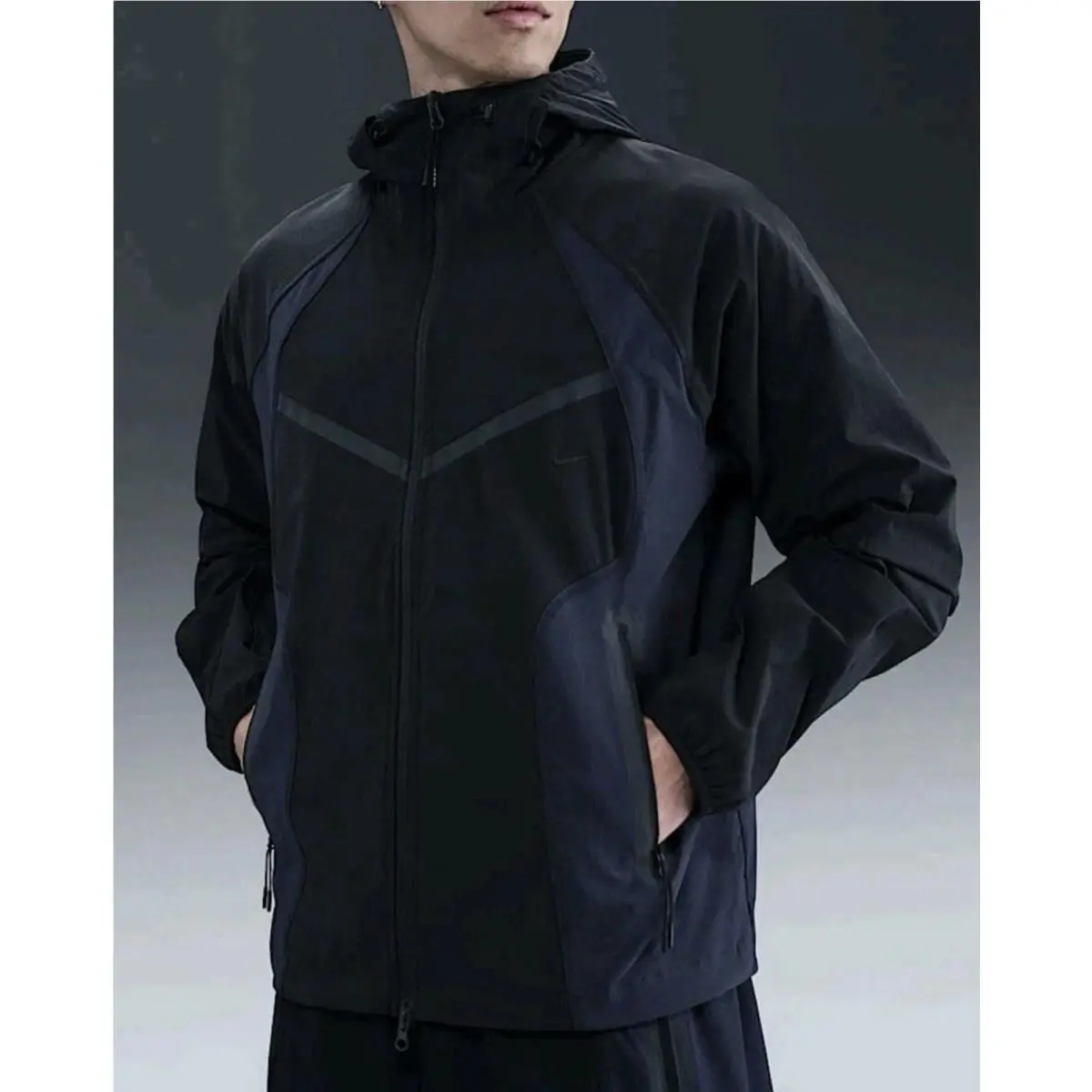 Nike Men’s Sz XS Tech Dri-fit Woven Color-block Windrunner Jacket IH8461 010