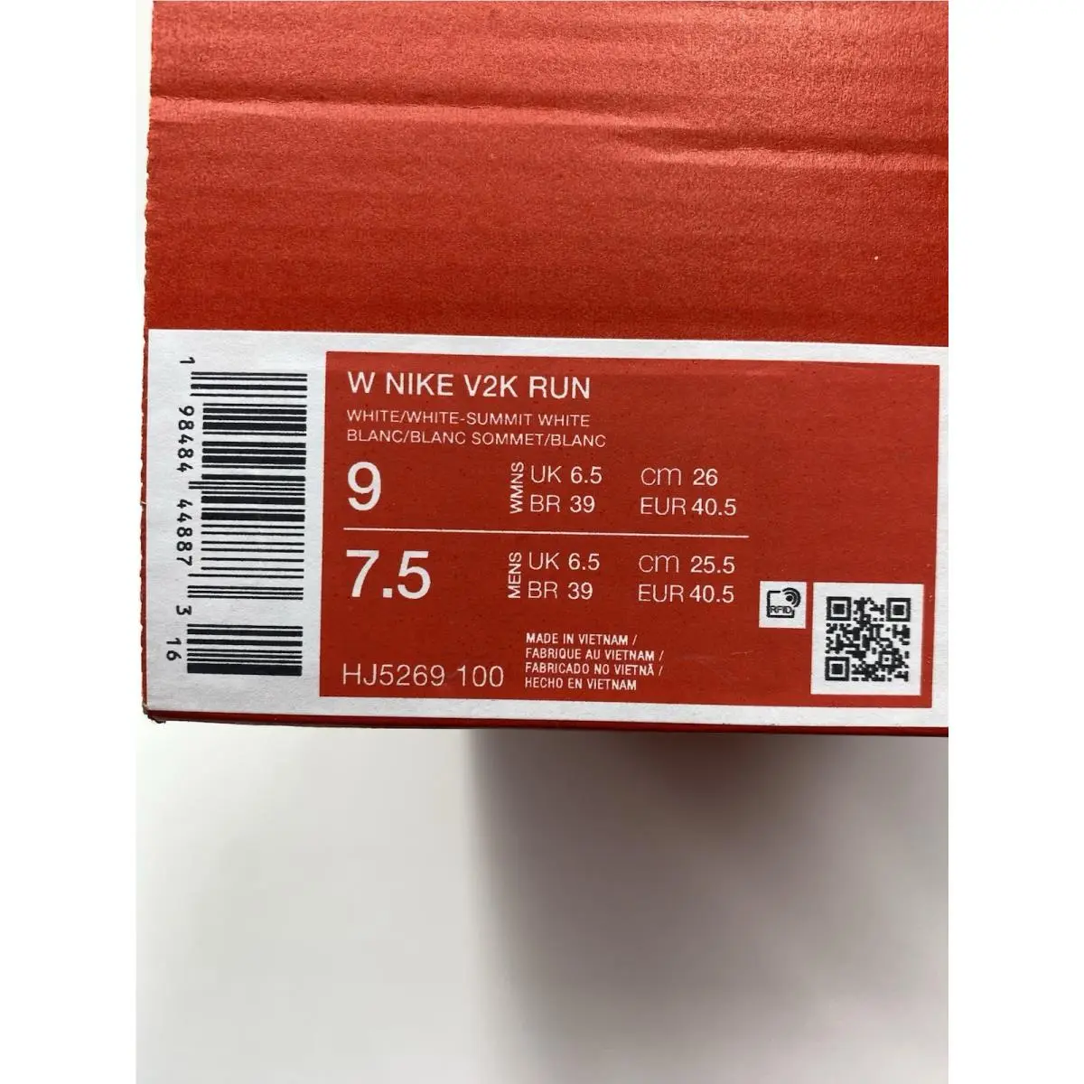 Nike shoes - Nike V2K Run - Run - HJ5269 100 - White/Summit White (UPC: 198484448873) 6