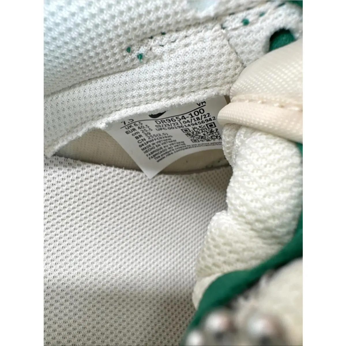 Nike shoes - Nike Dunk Low Retro Lottery - DR9654-100 - Green (UPC: 0196149456942) 10