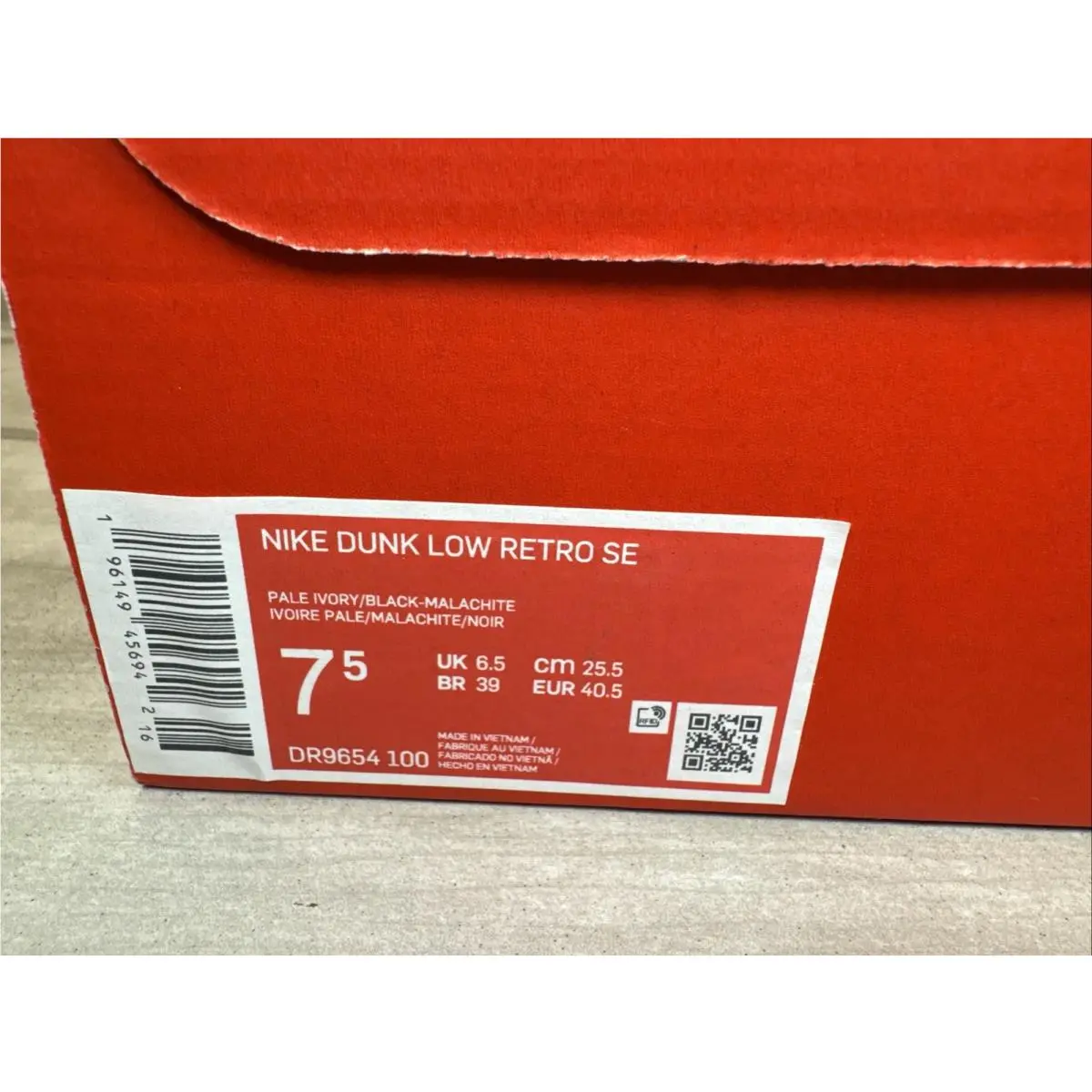 Nike shoes - Nike Dunk Low Retro Lottery - DR9654-100 - Green (UPC: 0196149456942) 22