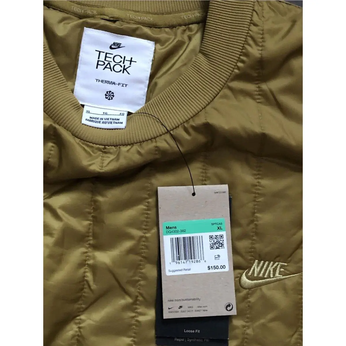 Nike clothing - Nike Tech - Tech - DQ4302382 - mustard yellow (UPC: 196147192903) 0