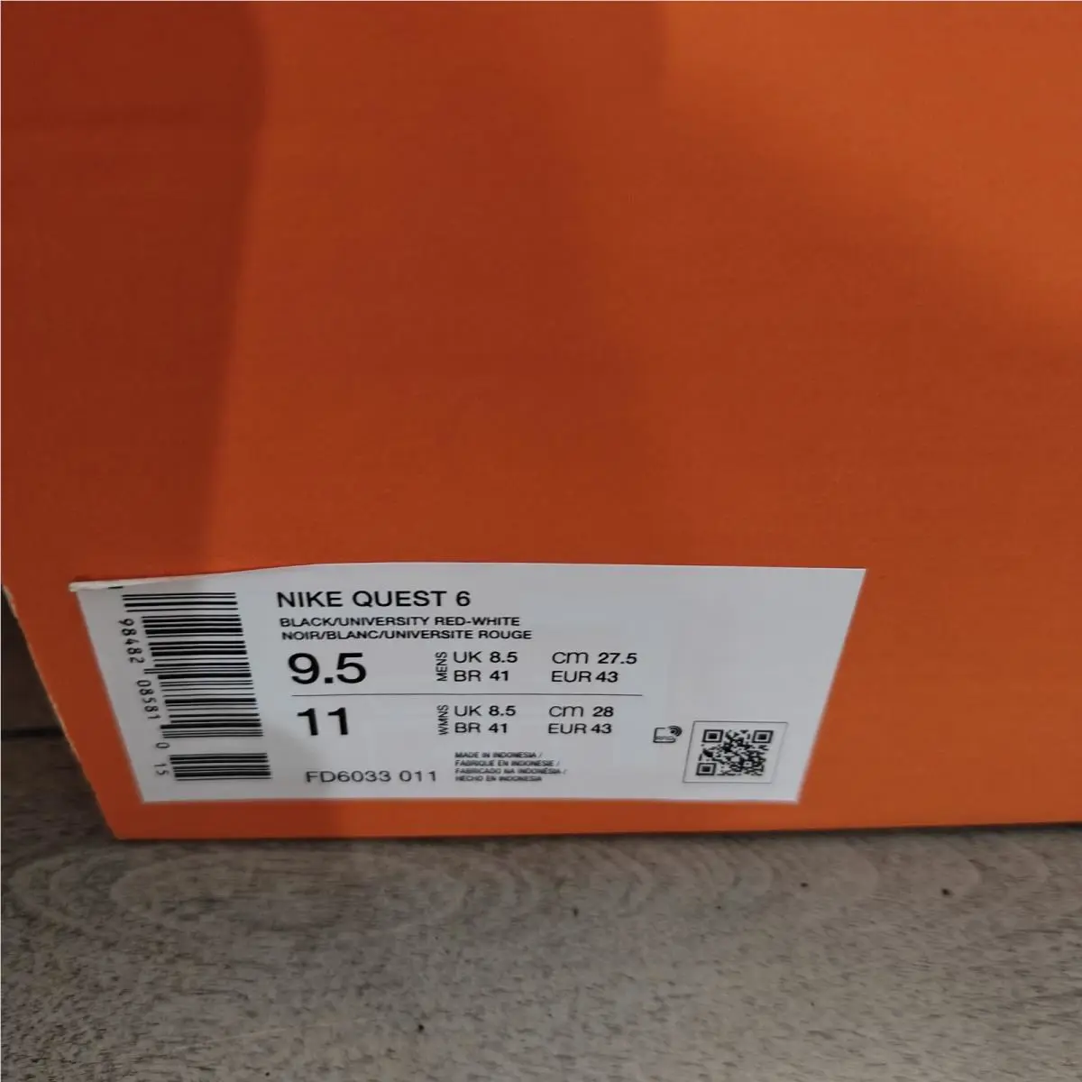 Nike shoes - Nike Quest 6 - Quest - FD6033-011 - Black/Dark Smoke Grey 7