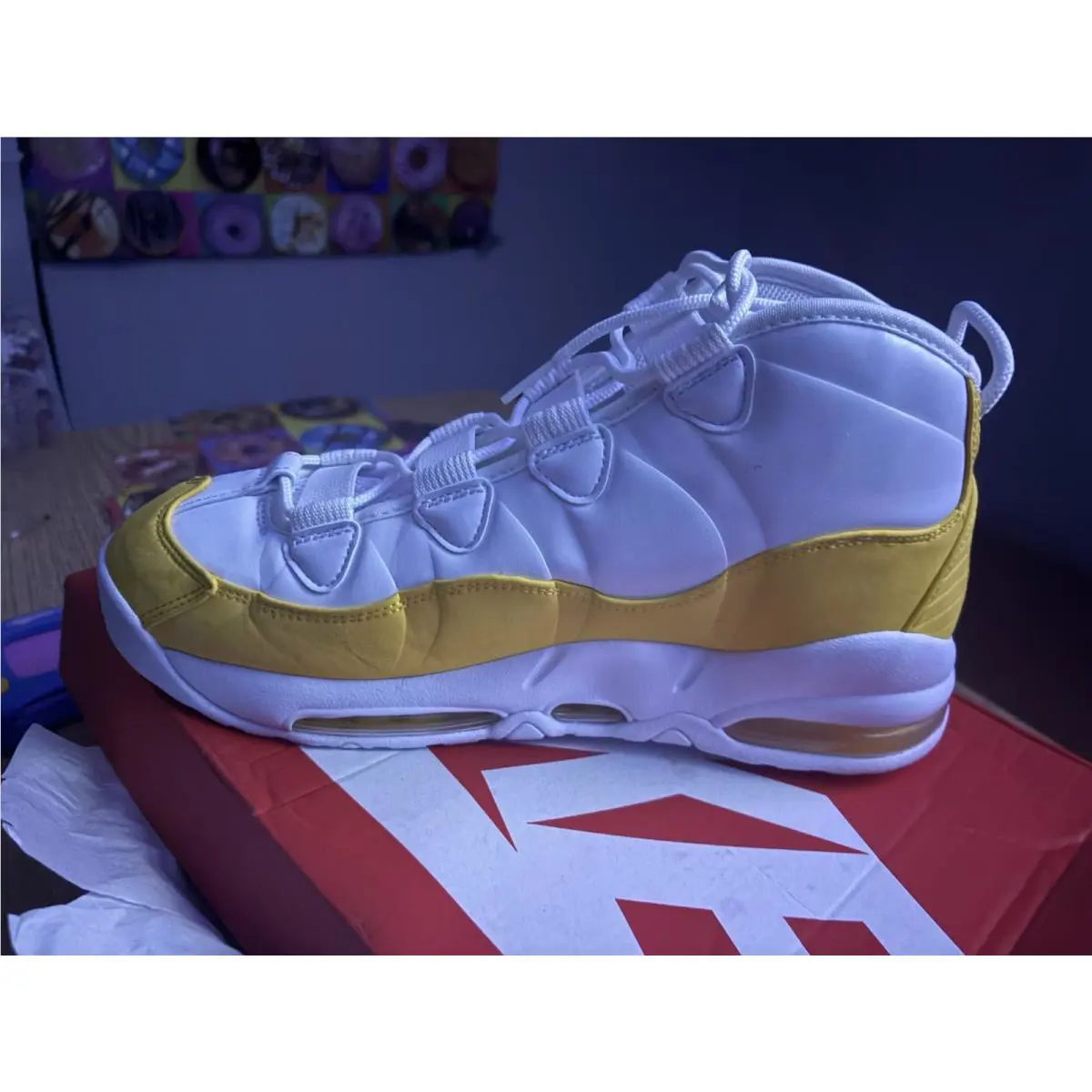 Nike shoes - Air Uptempo - Air Uptempo - White, Yellow 0