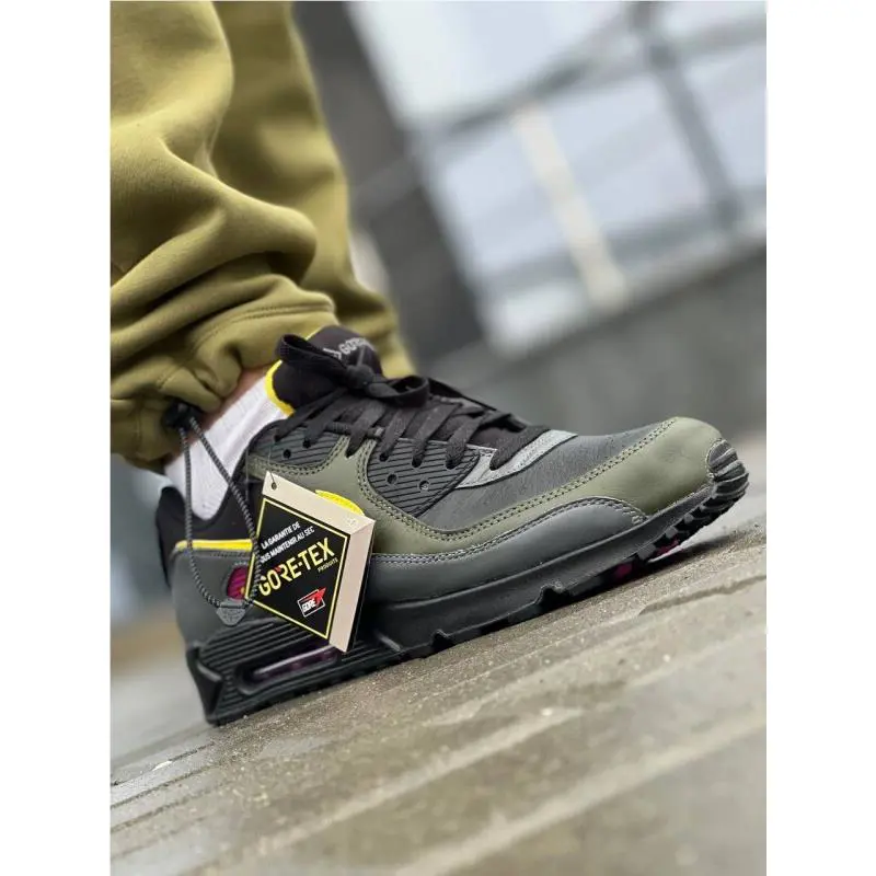 Nike shoes - Nike Air Max 90 - Air Max - Dj9779-001 - Black/Cargo Khaki/Iron Grey/Tour Yellow 14