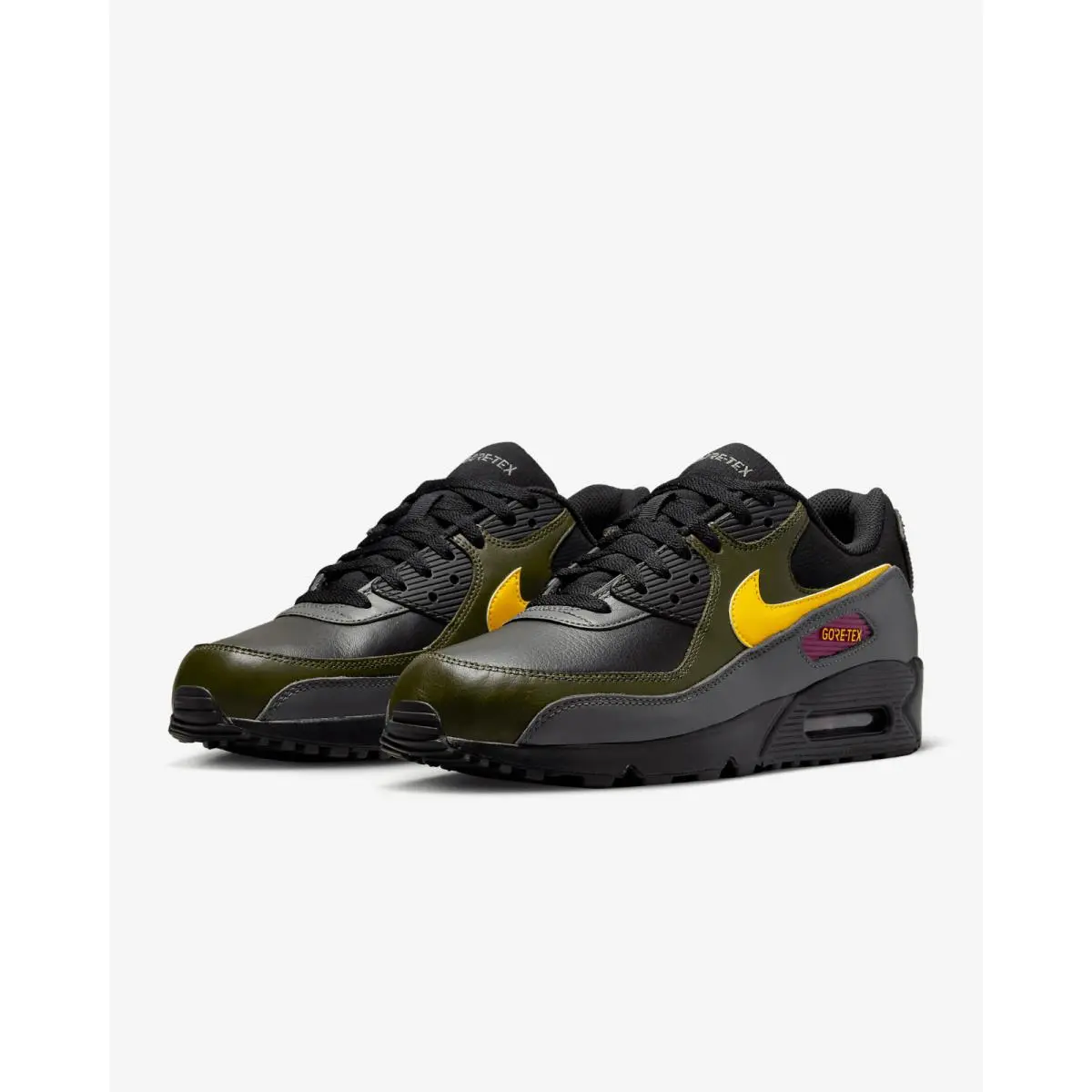 Nike shoes - Nike Air Max 90 - Air Max - DJ9779-001 - Black/Cargo Khaki/Iron Grey/Tour Yellow 13