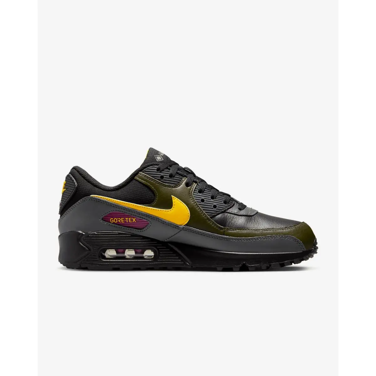 Nike shoes - Nike Air Max 90 - Air Max - DJ9779-001 - Black/Cargo Khaki/Iron Grey/Tour Yellow 16