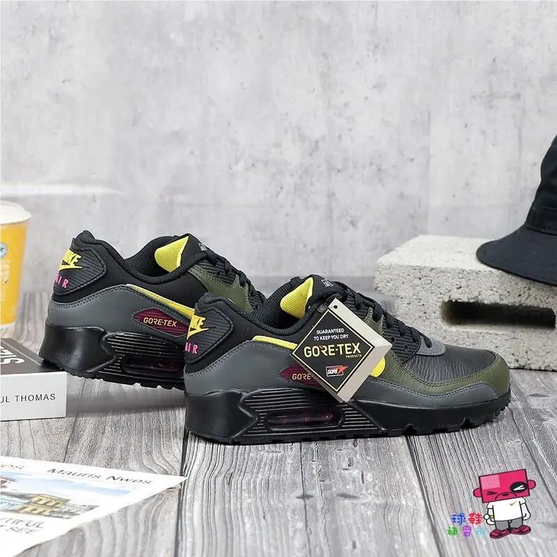 Nike shoes - Nike Air Max 90 - Air Max - DJ9779-001 - Black/Cargo Khaki/Iron Grey/Tour Yellow 22
