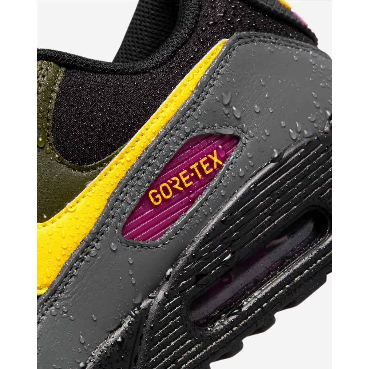Nike shoes - Nike Air Max 90 - Air Max - DJ9779-001 - Black/Cargo Khaki/Iron Grey/Tour Yellow 20