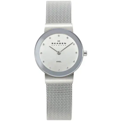 Skagen Womens Watch 26mm Stainless Steel Silver Tone Dial 358SSSD