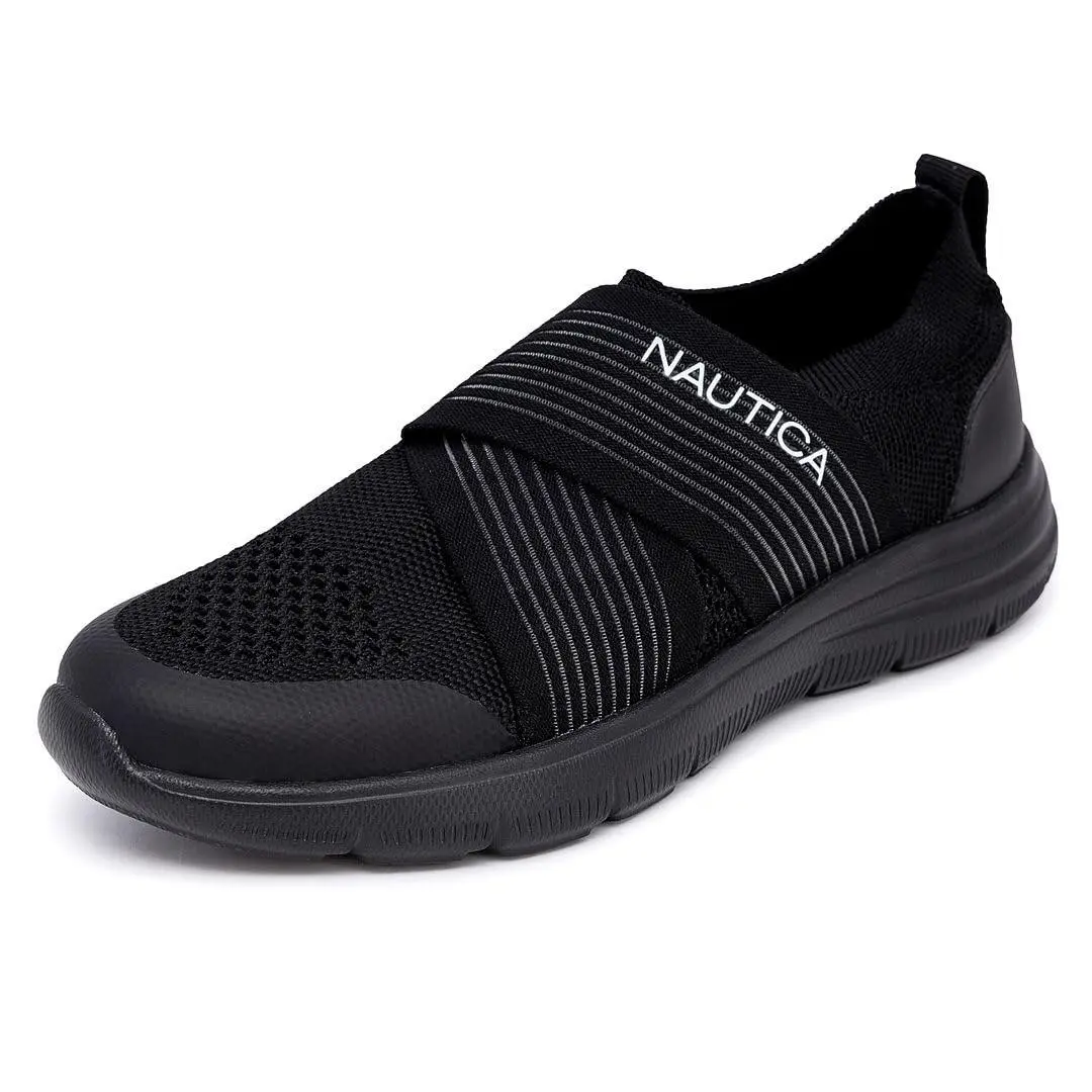 Nautica Women`s Fashion Sneaker Slip-on Running Shoe Casual Walking
