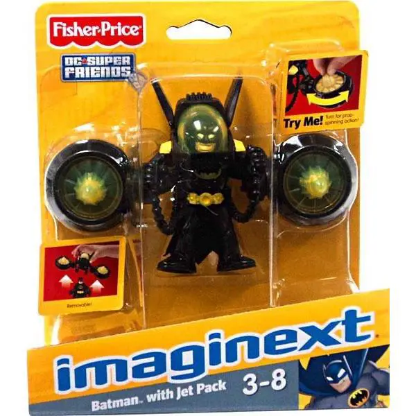 Fisher Price DC Super Friends Imaginext Batman with Jet Pack 3 Figure Set