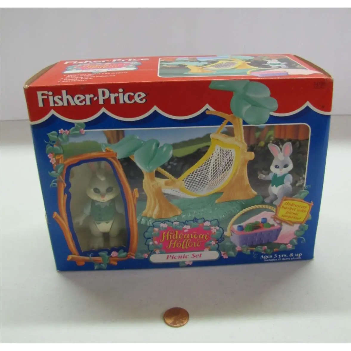 Fisher Price Loving Family Dollhouse Hideaway Hollow Picnic Set Hammock 1996