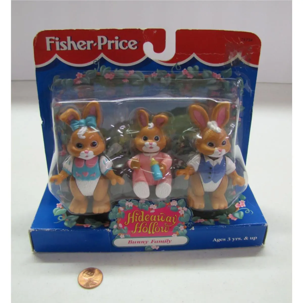 Fisher Price Loving Family Dollhouse Hideaway Hollow Brown Bunny Family 2
