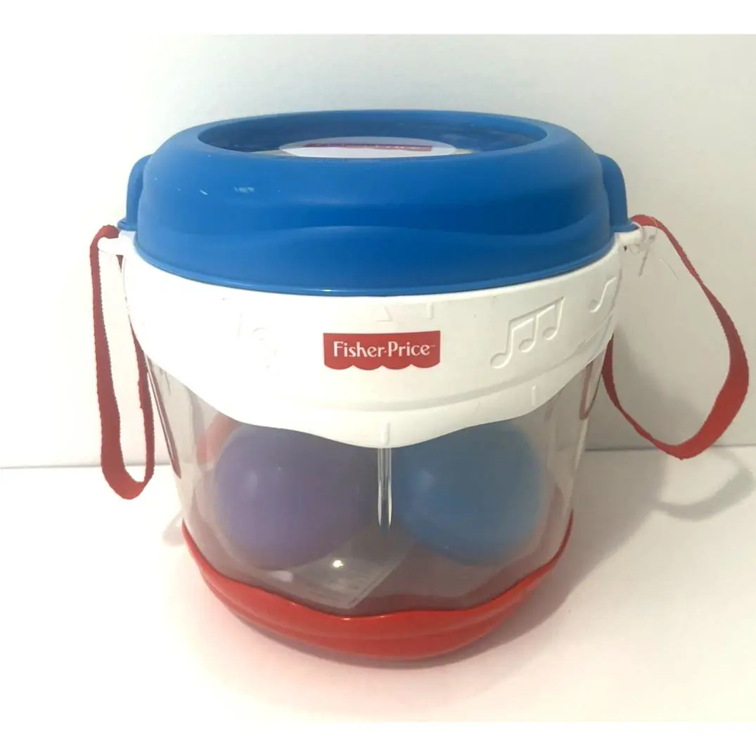 Fisher-price On-the-go Drum Set Band with 8 Musical Instruments Storage Case