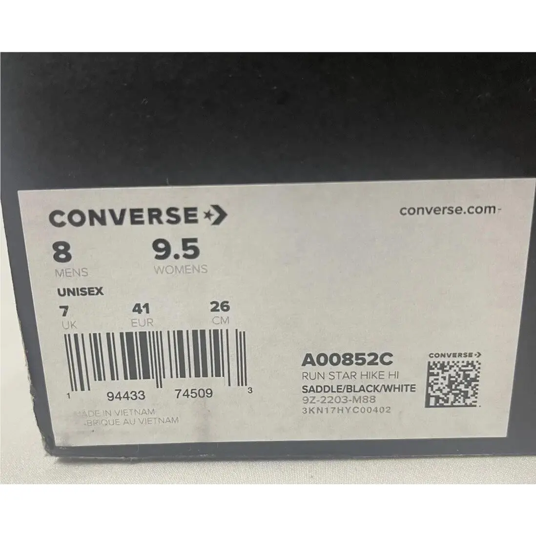 Converse shoes - Converse Run Star Hike - Run Star Hike - A00852C - Black (UPC: 0194433745062) 8