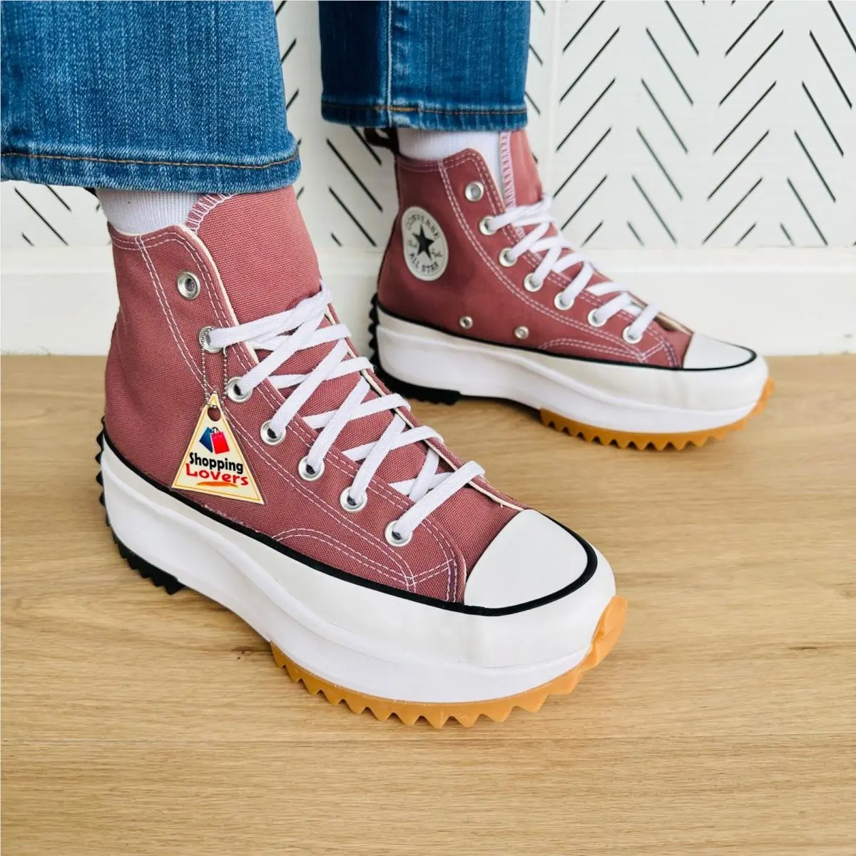 ⭐converse Run Star Hike Hi Platform Sz 7.5 Women`s Shoes Brown Sneakers A00852C⭐