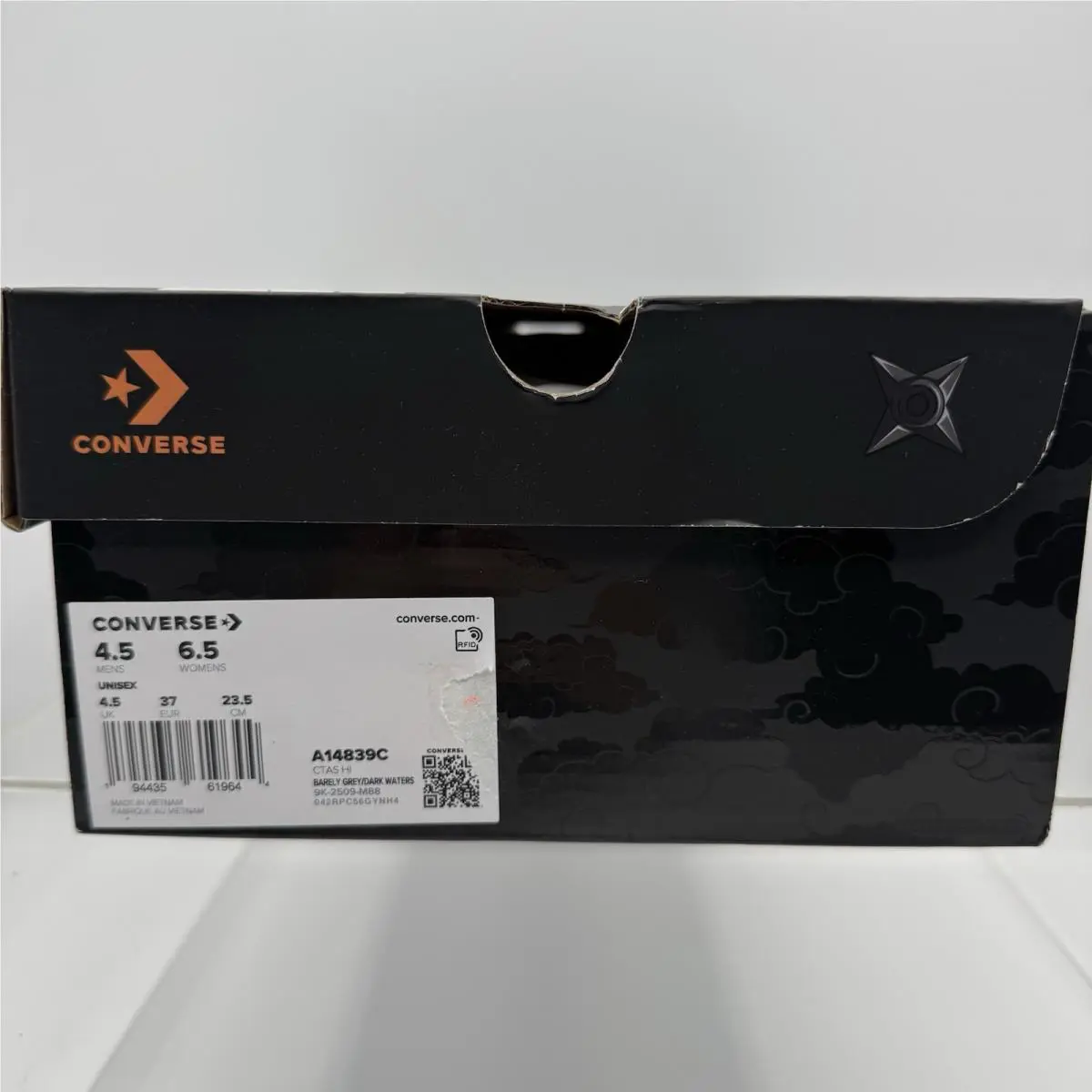 Converse shoes - Converse Chuck Taylor All Star Hi - A14839C - Barely Grey, Dark Waters 10