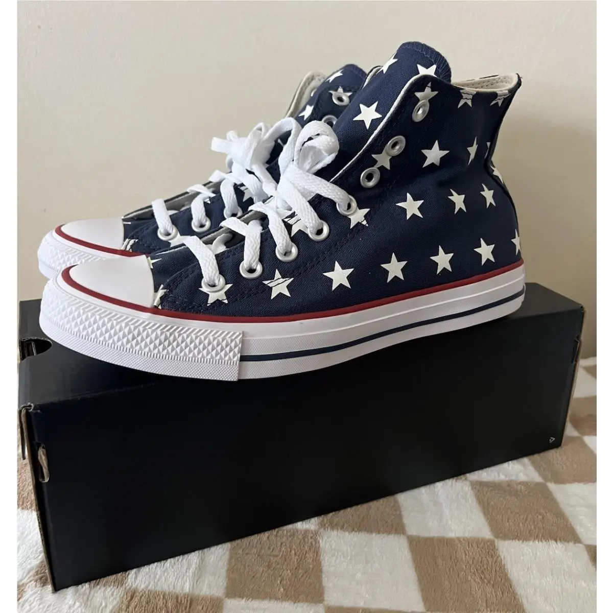 Converse shoes - Converse Chuck Taylor All Star Hi - A15503F - Navy/Red/White 7