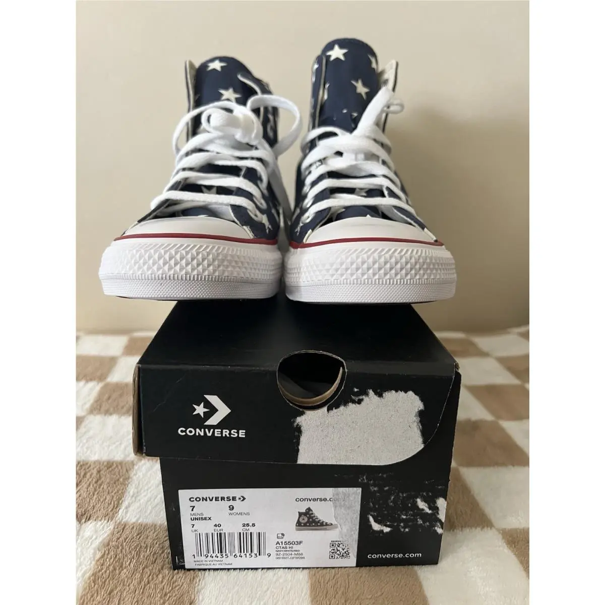 Converse shoes - Converse Chuck Taylor All Star Hi - A15503F - Navy/Red/White 8