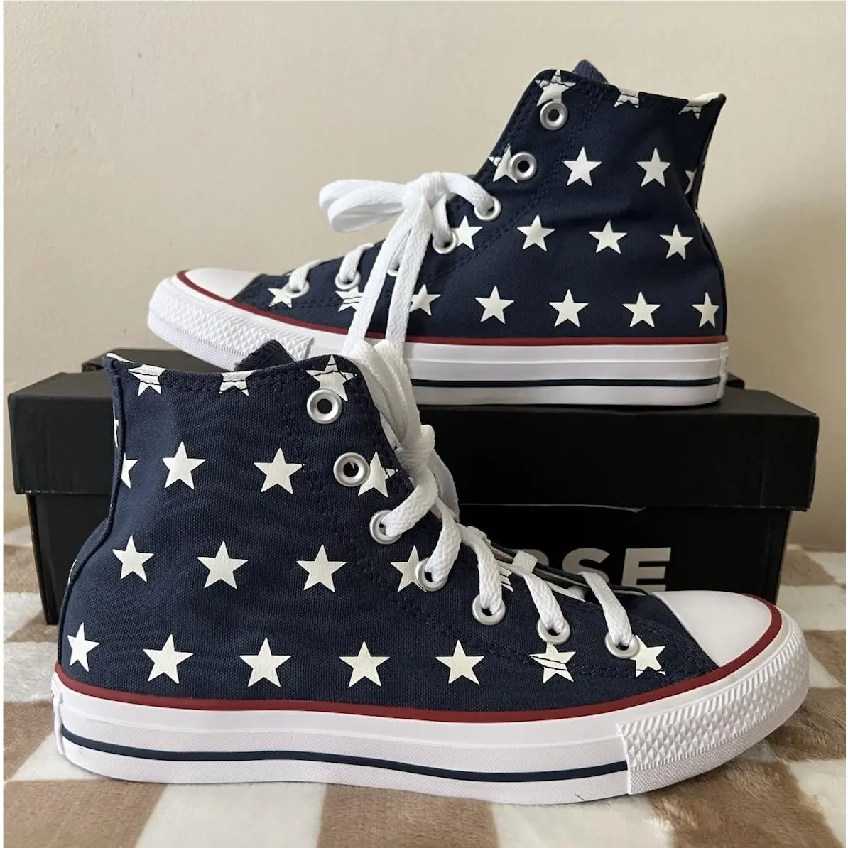 Converse shoes - Converse Chuck Taylor All Star Hi - A15503F - Navy/Red/White 1