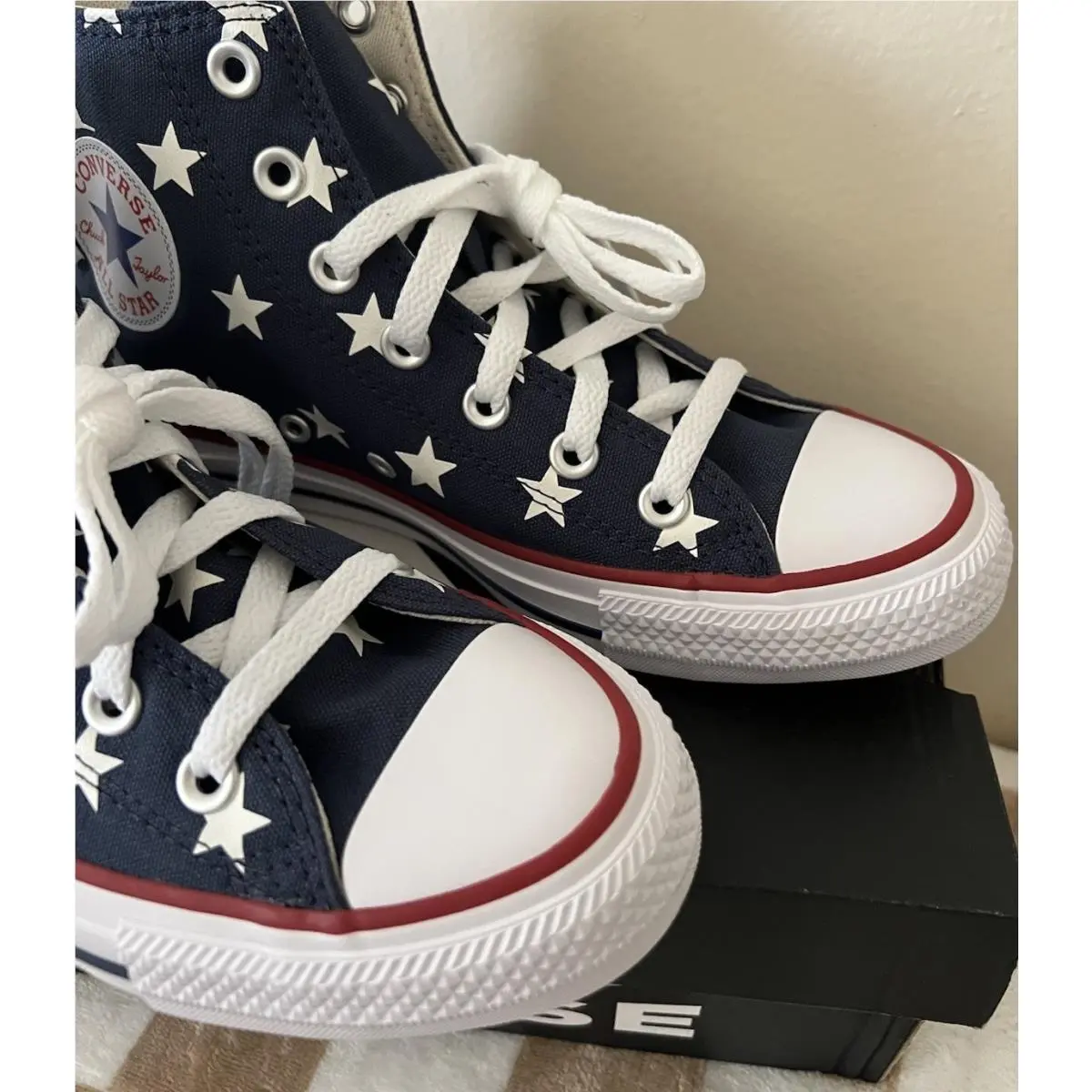 Converse shoes - Converse Chuck Taylor All Star Hi - A15503F - Navy/Red/White 4